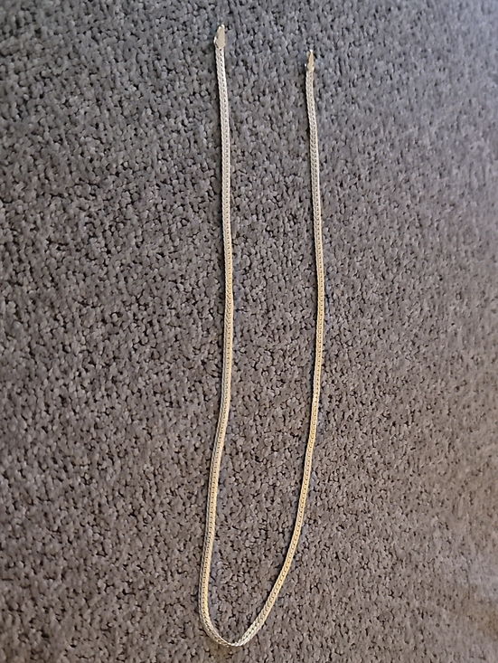 Jewelry - Elegant Gold-Tone Sterling-Silver Women's Chain Necklace